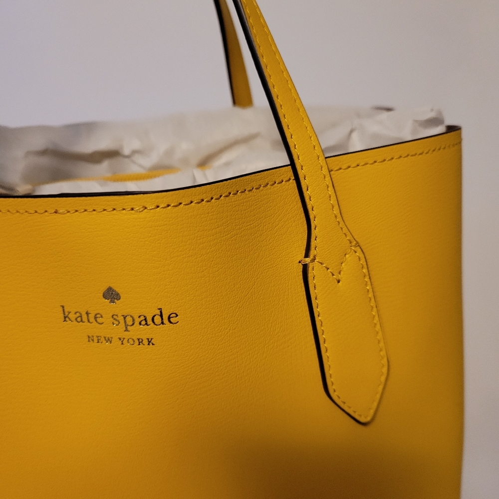 Kate Spade NWT Harper Satchel in Sunflower Field - Picture 5 of 10